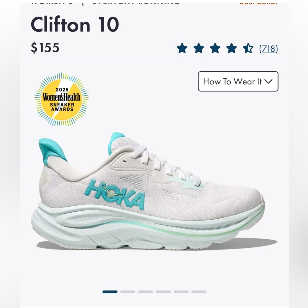 NEW Hoka Clifton 10 Women’s 9.5
